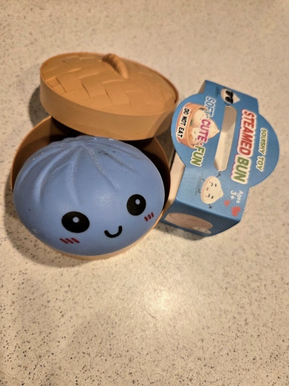 RMS Crazy Fun Viral Mystery Dumpling Squishy Bun Blue & Orange